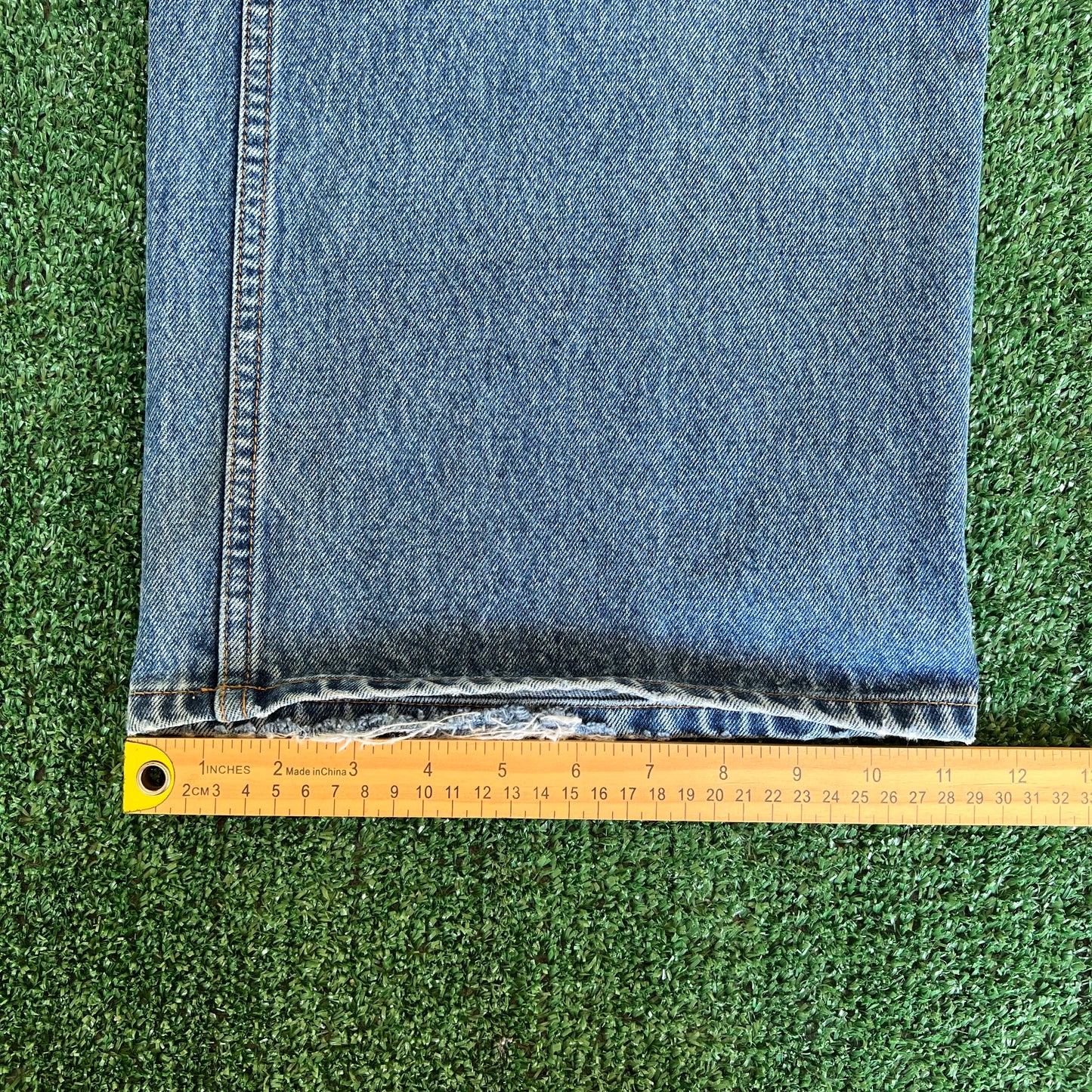 90s Y2K Bullhead Pipes Wide-Leg Blue Jeans - 32x29" 23" Opens