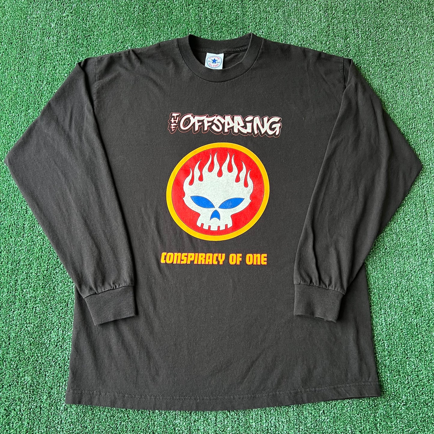 VTG 2000 The Offspring x Cypress Hill Conspiracy of One North American Tour Black Long Sleeve T-Shirt - XL