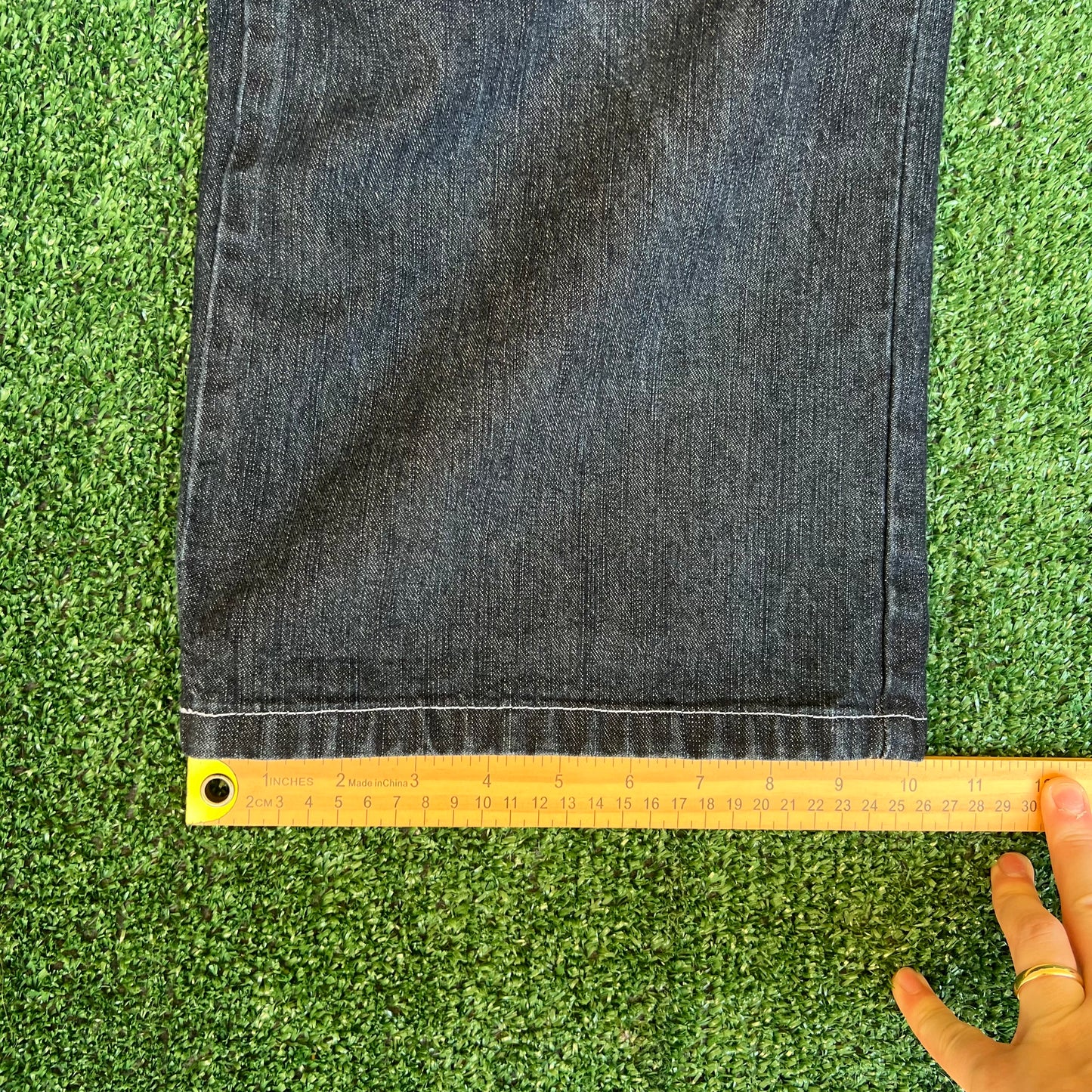 VTG Y2K Willie Esco Baggy Wide-Leg Blue Jeans 42x34" 20" Opens Southpole Style