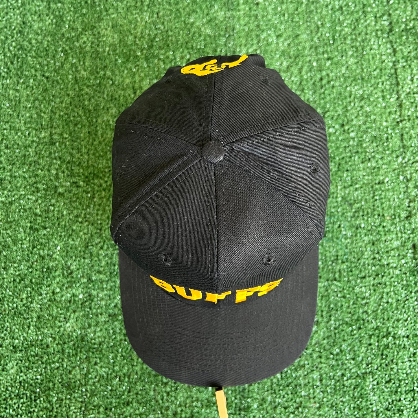 90s Colorado Buffaloes "Buffs" Black Snapback Hat