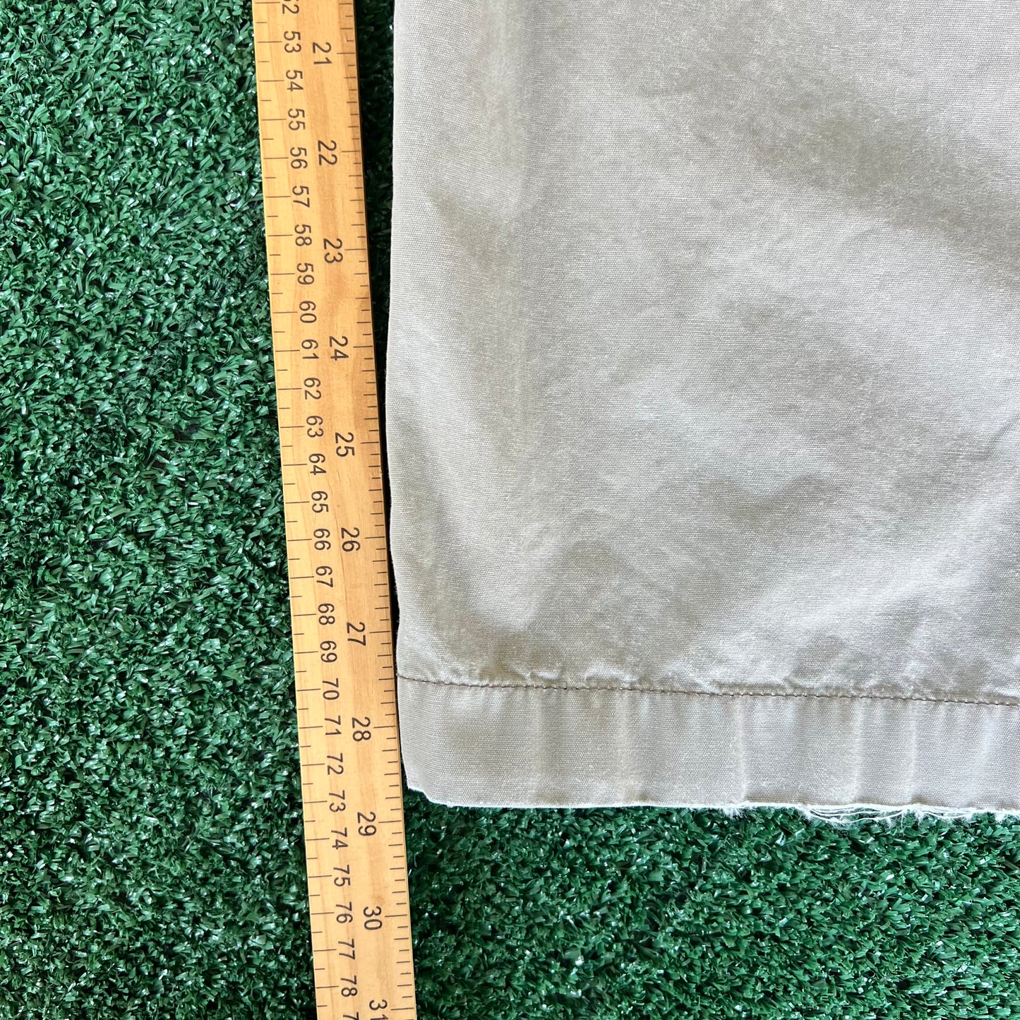 Y2K Old Navy Cargo Khaki Cargo Canvas Pants - 41x28.75" 23" Openings