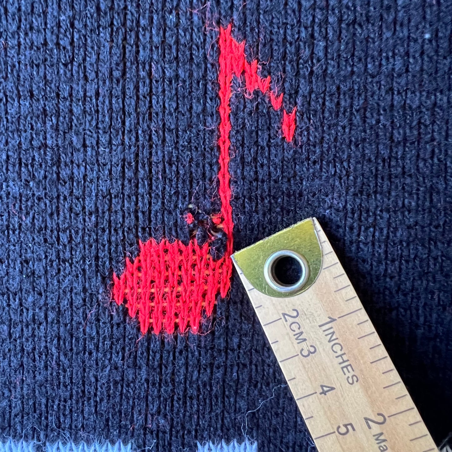 80s Albert Elovitz AOP All Over Knit Acrylic Piano Key Music Note Sweater - XL