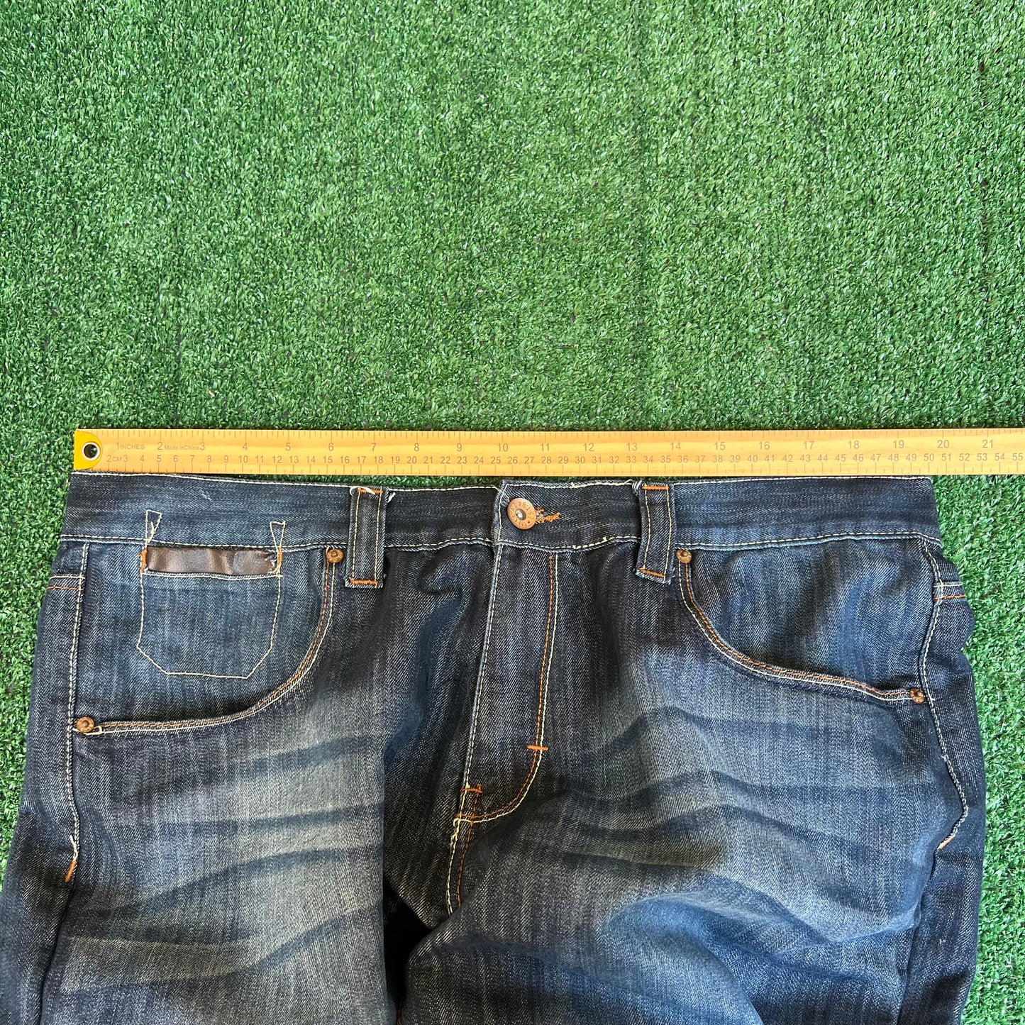 Vintage Y2K Mens Mecca Baggy Straight Blue Jeans - 39x32" 18" Opens Southpole Style