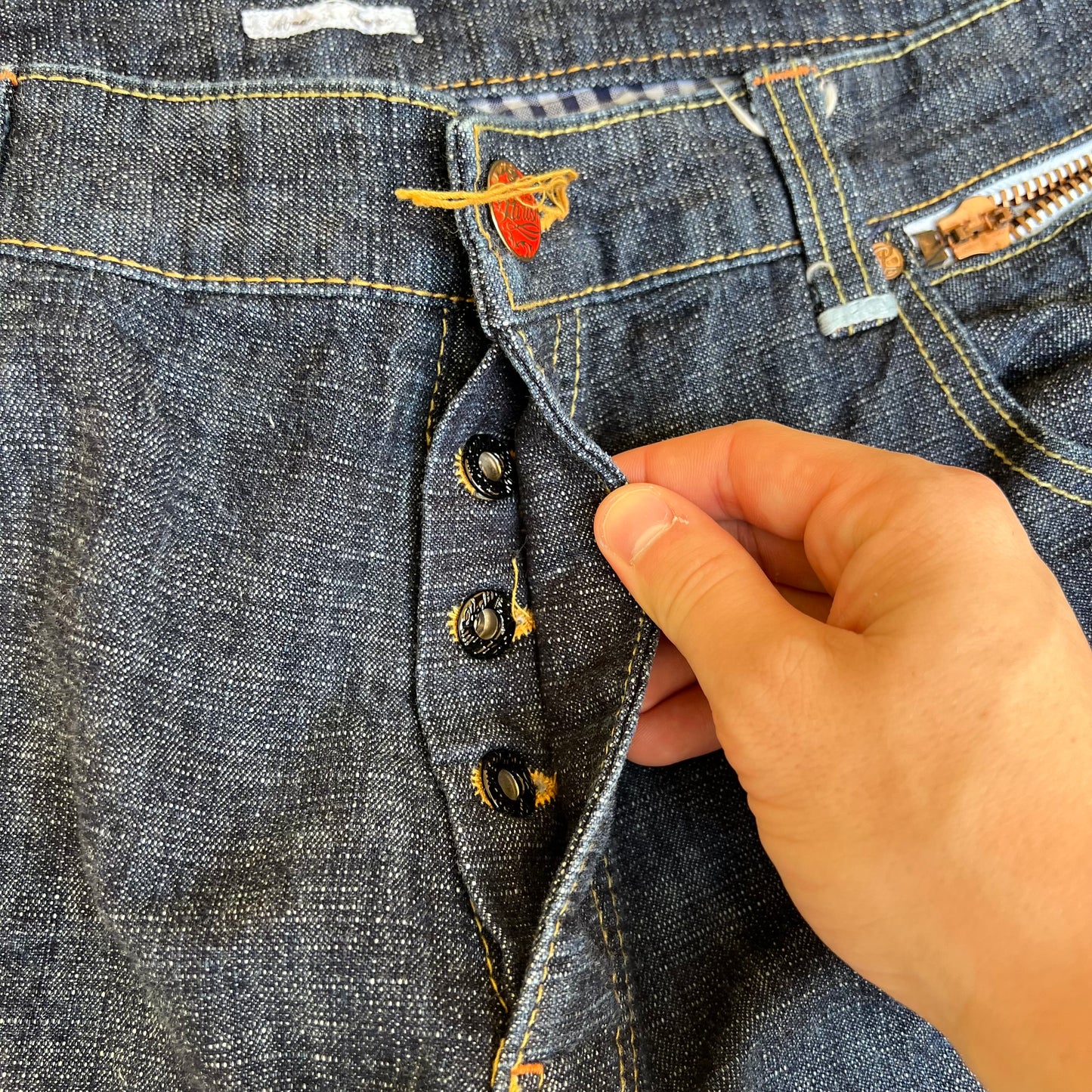 VTG Y2K Men's Parish Wide-Leg Indigo Blue Jeans 40x31" 20" Opens Southpole Style
