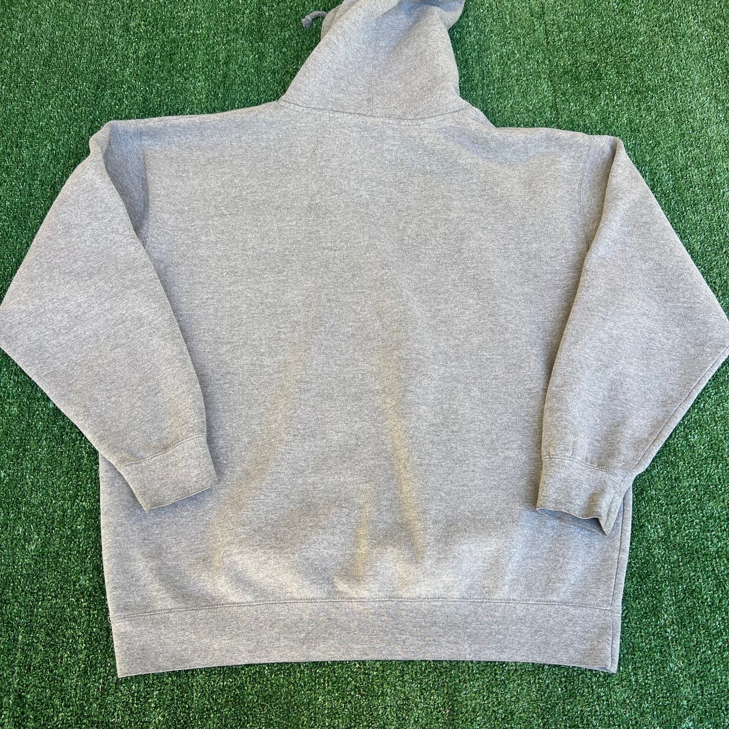 Vintage Y2K Men's Gold's Gym Arnold Heavyweight Dark Gray Boxy Hoodie - XL 27x29"