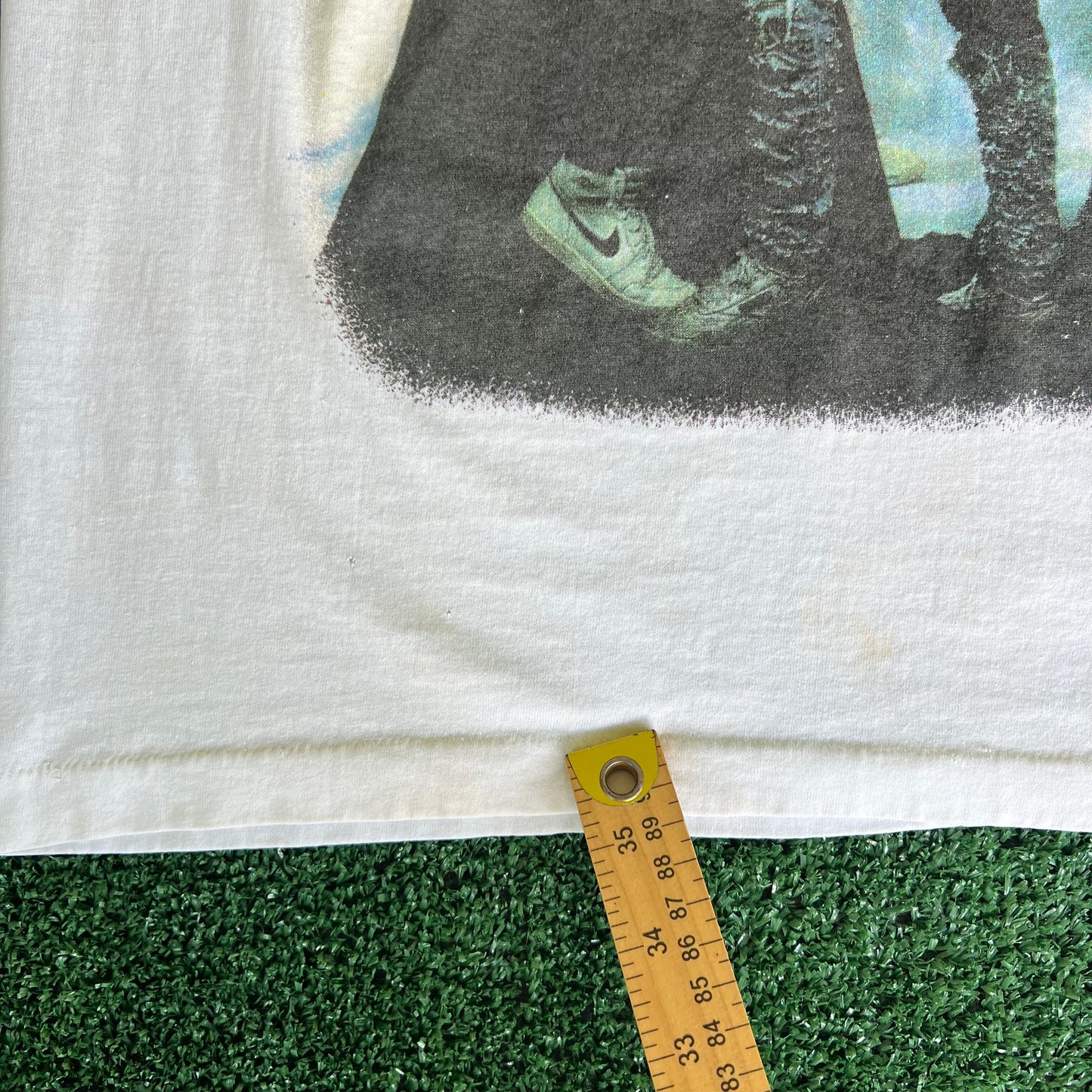 80s Aerosmith Rock Band "Walk This Way" White T-Shirt - Large