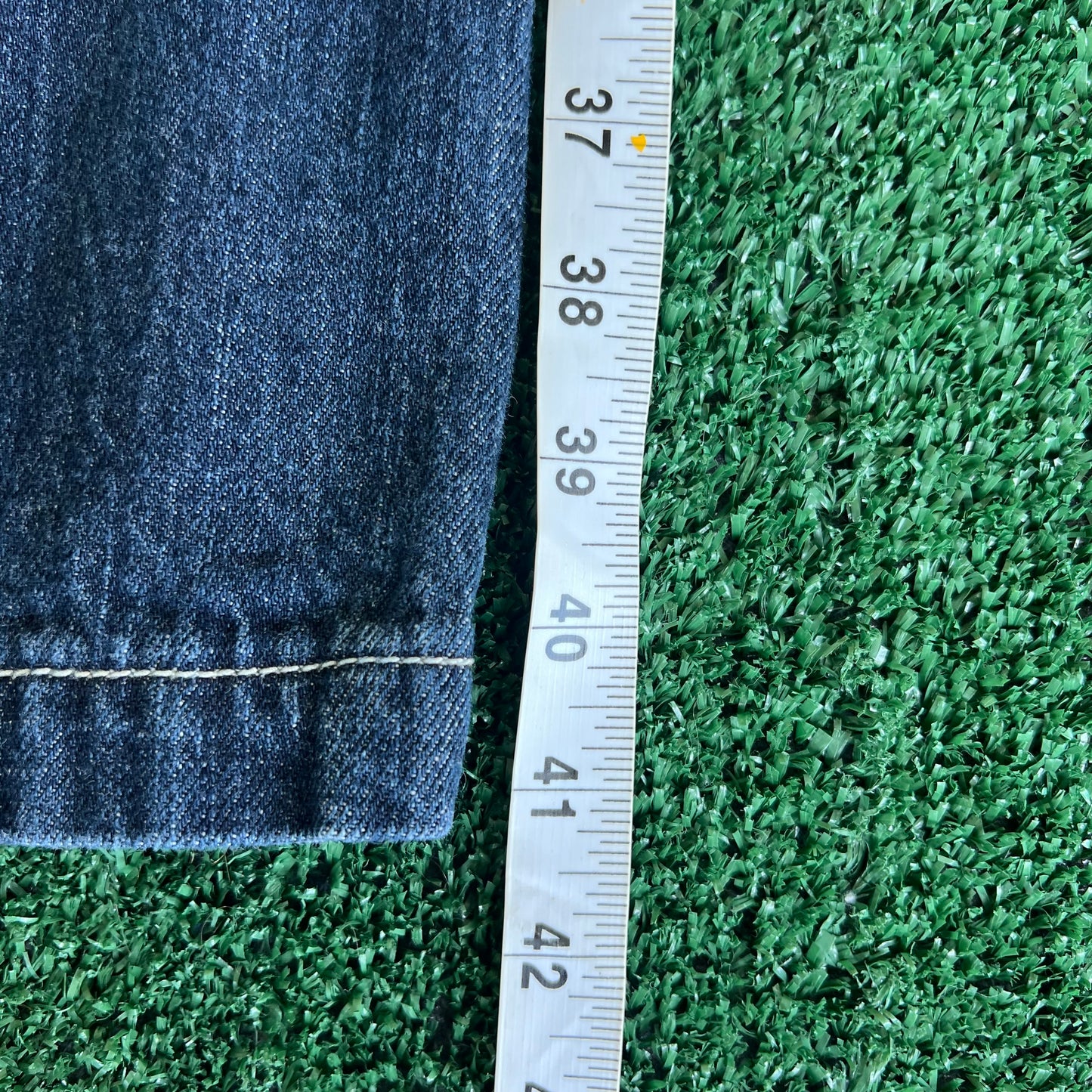 Y2K Southpole Premium Baggy Straight Dark Wash Blue Jeans - 35x30" 18" Openings