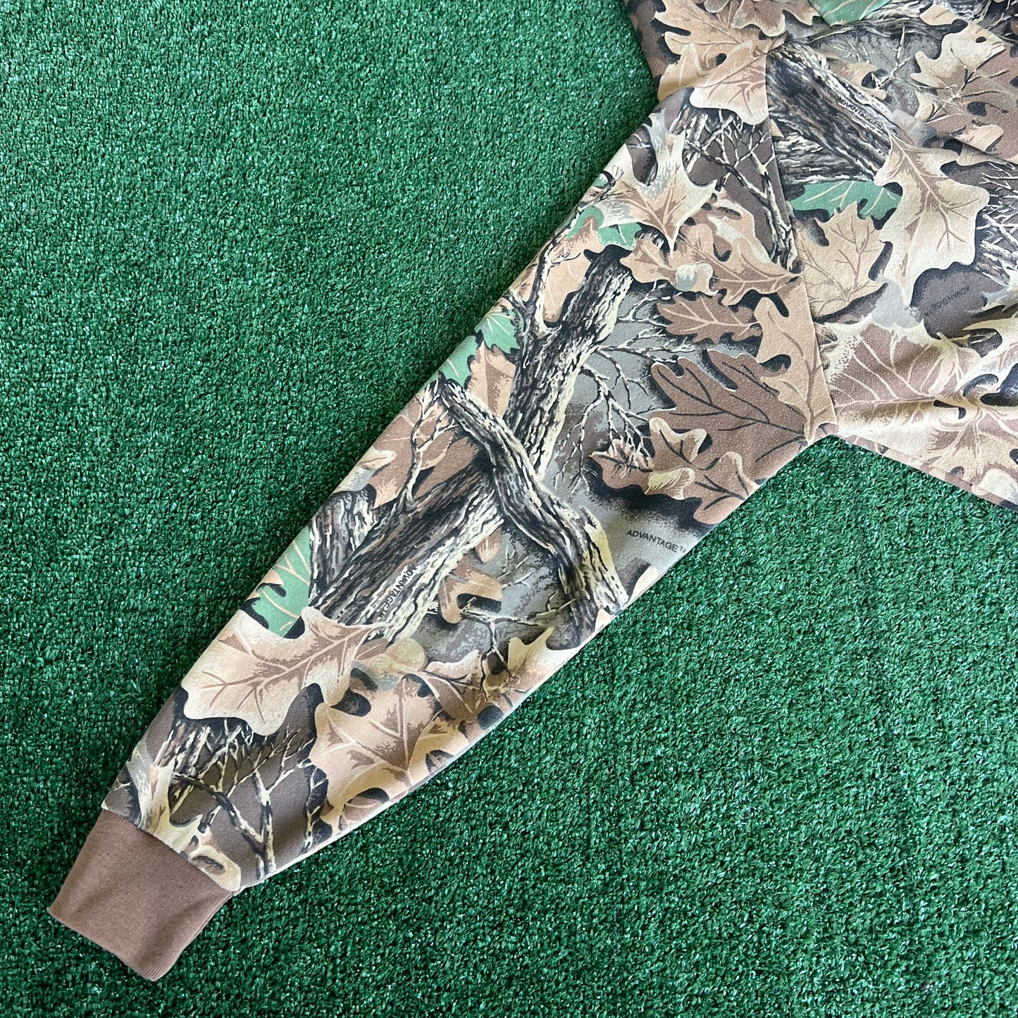 90s Cabela's Realtree Camouflage Full Zip Hoodie USA Made - Large  23x27"