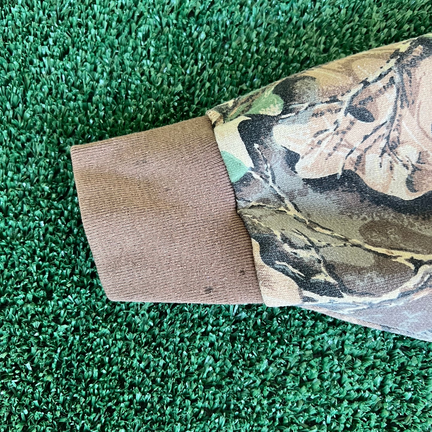 90s Cabela's Realtree Camouflage Full Zip Hoodie USA Made - Large  23x27"