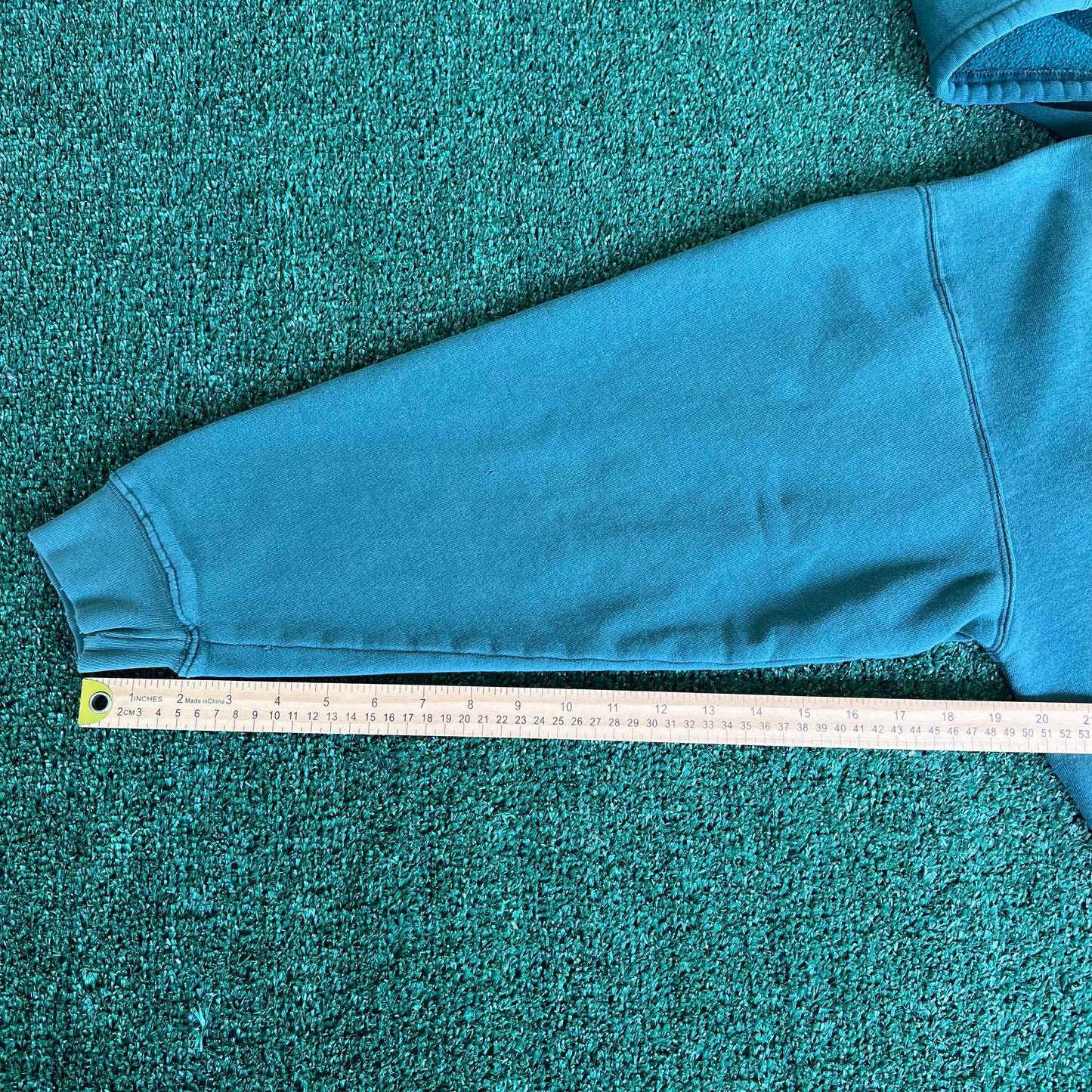 90s GAP Athletic Sweats Forest Green Blank Boxy Hoodie - Large