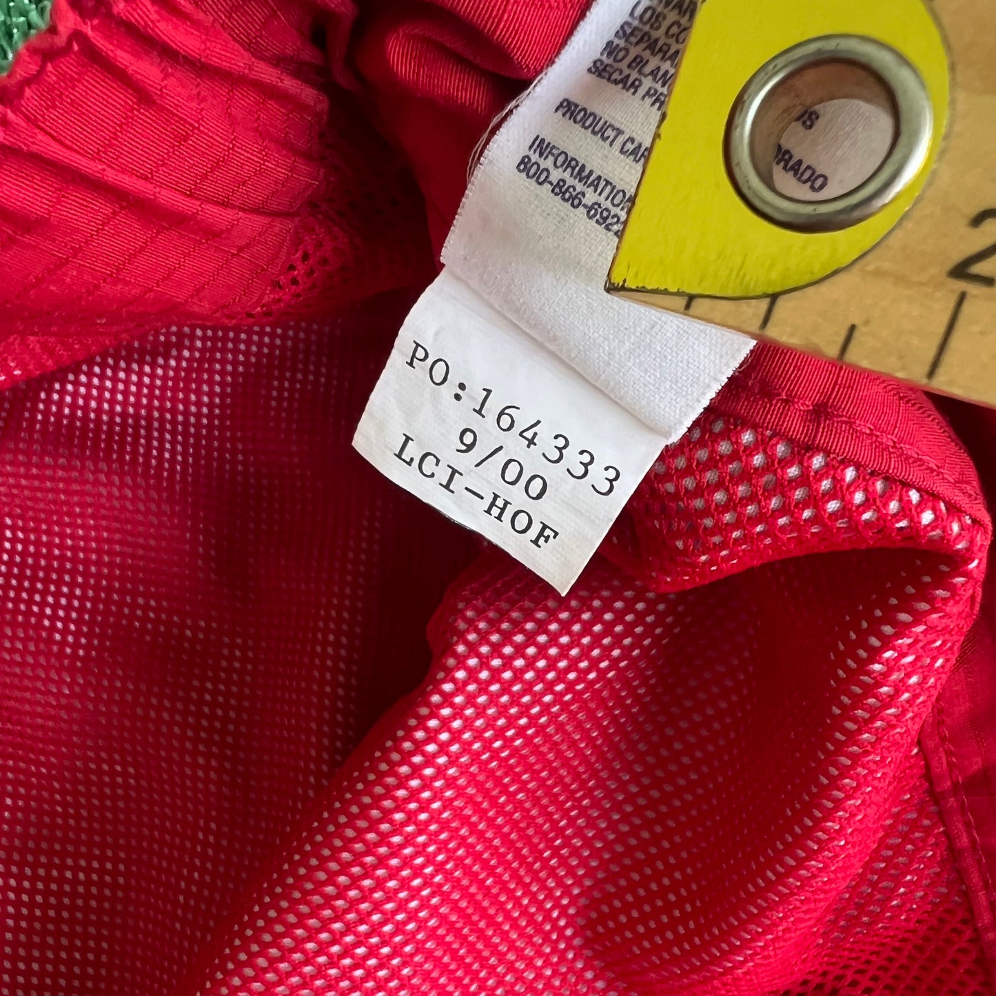 Y2K Tommy Hilfiger Red Baggy Wide-Leg Windbreaker Pants  - 2XL 40x30" 20.5" Openings