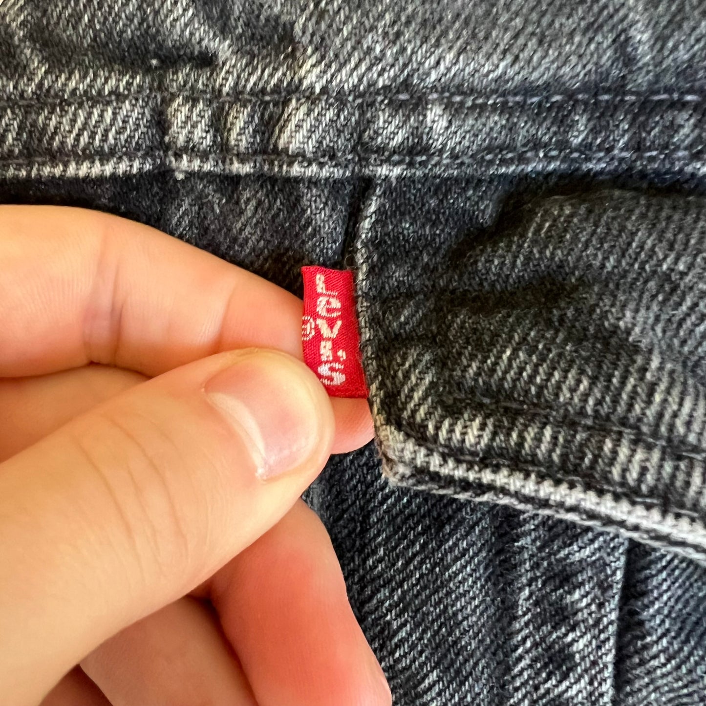 VTG 80s Men's Levi's Black Red Tab 70507-4159 #287 Button USA Trucker Jacket - XL