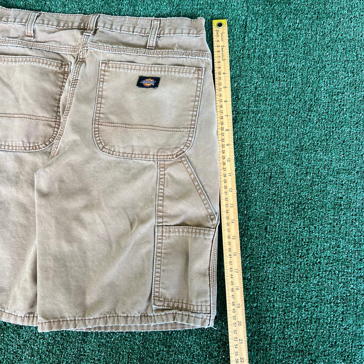 Dickies Distressed Light Brown Carpenter Shorts - 32x10"
