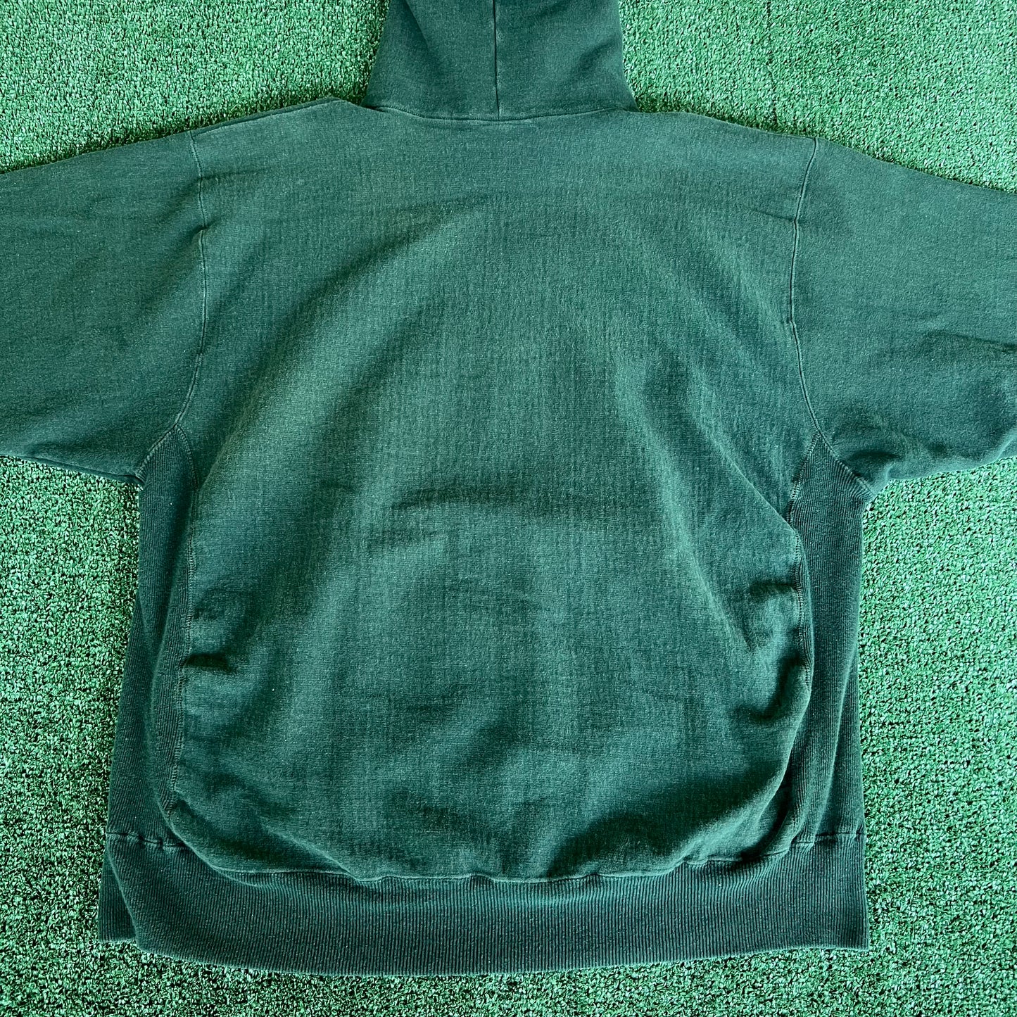 Y2K Steve & Barry's Michigan State Spartans Dark Green Reverse Weave Hoodie - XL
