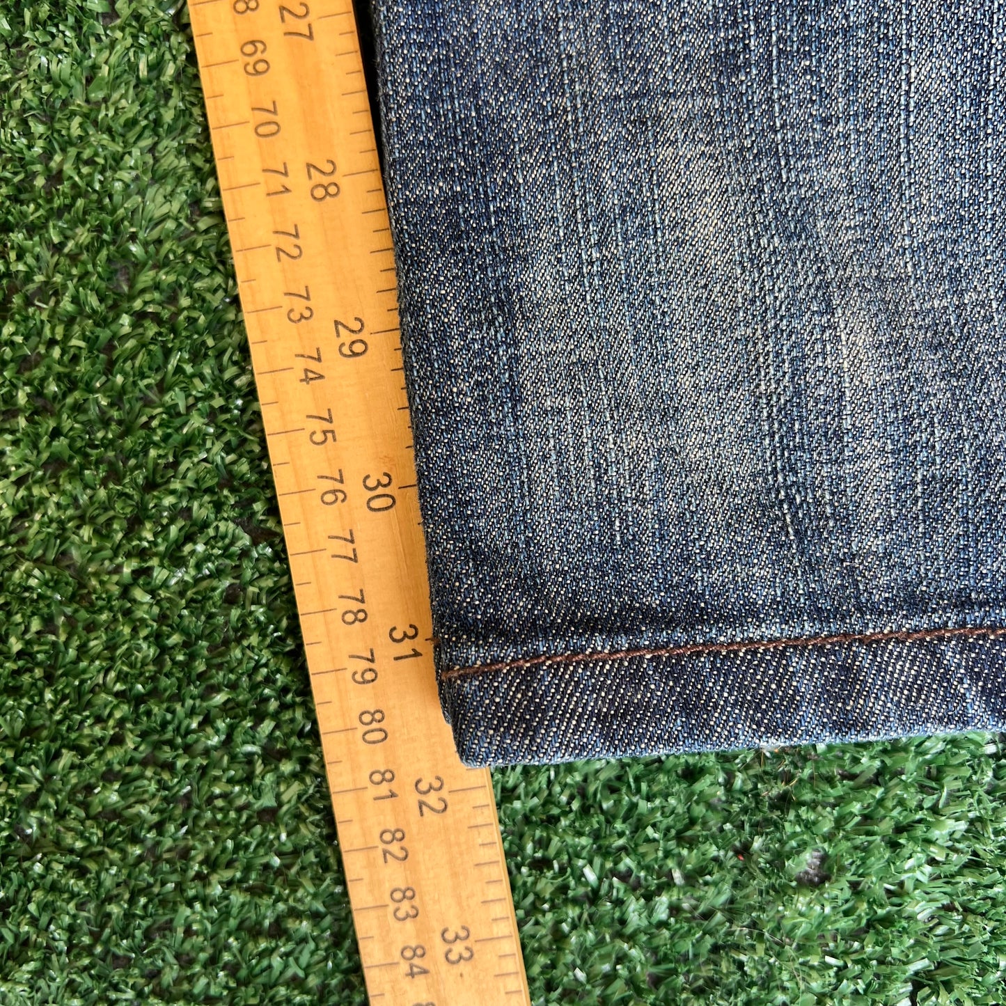Vintage Y2K Men's Parish Wide-Leg Blue Jeans 42x32" 21" Opens Southpole Style