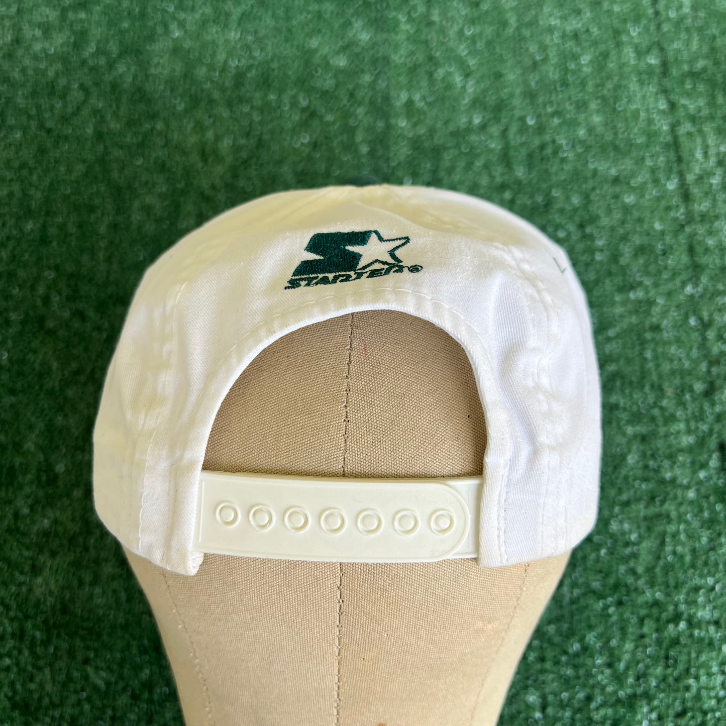 1996 Starter Atlanta Olympics Tri Block White Snapback Hat
