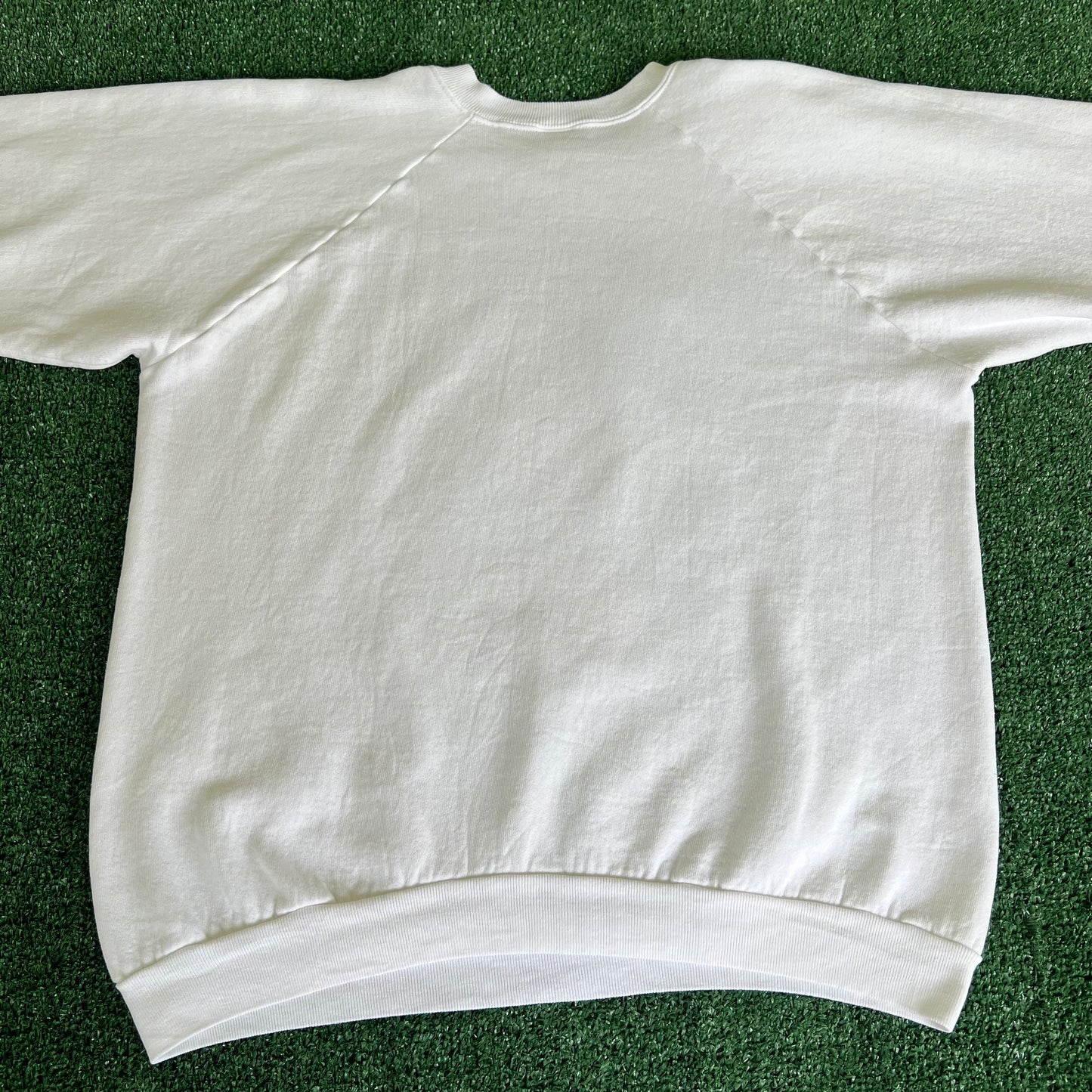 80s NFL Cincinnati Bengals "Welcome to the Jungle" White Raglan Sweatshirt - Large
