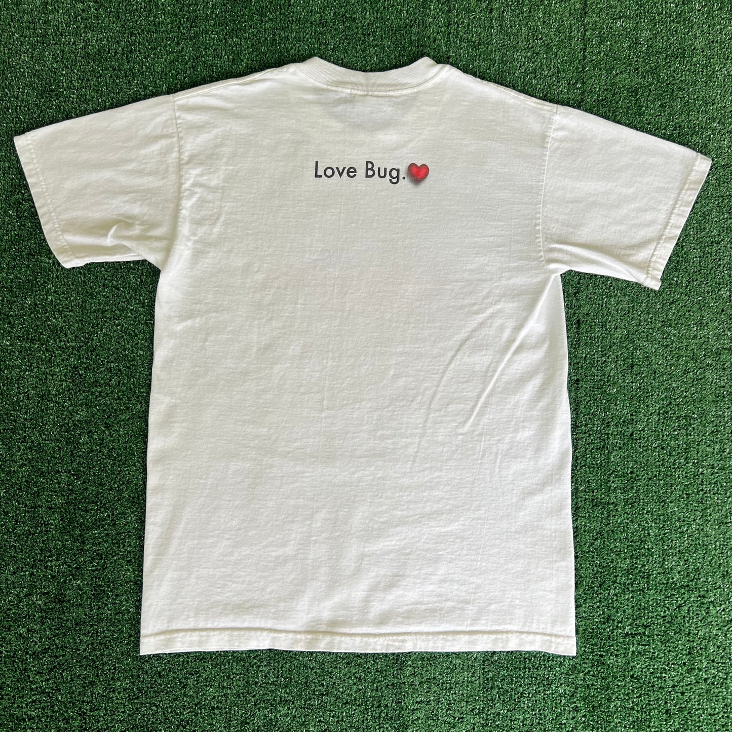 90s Volkswagen Beetle Love Bug White T-Shirt - Medium