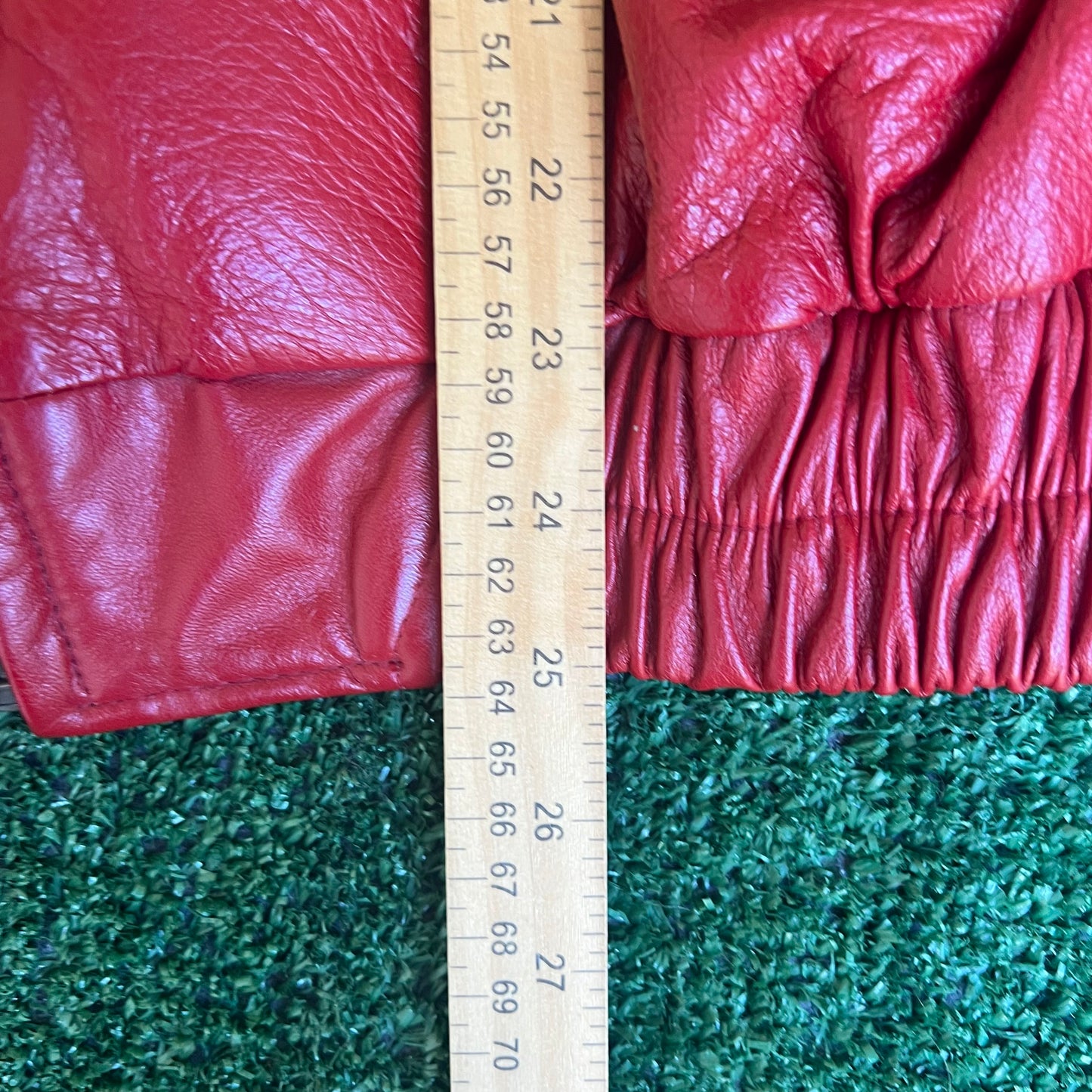 Vintage 80s Men's G-III G3 Michael Jackson Red Leather Bomber Jacket Medium