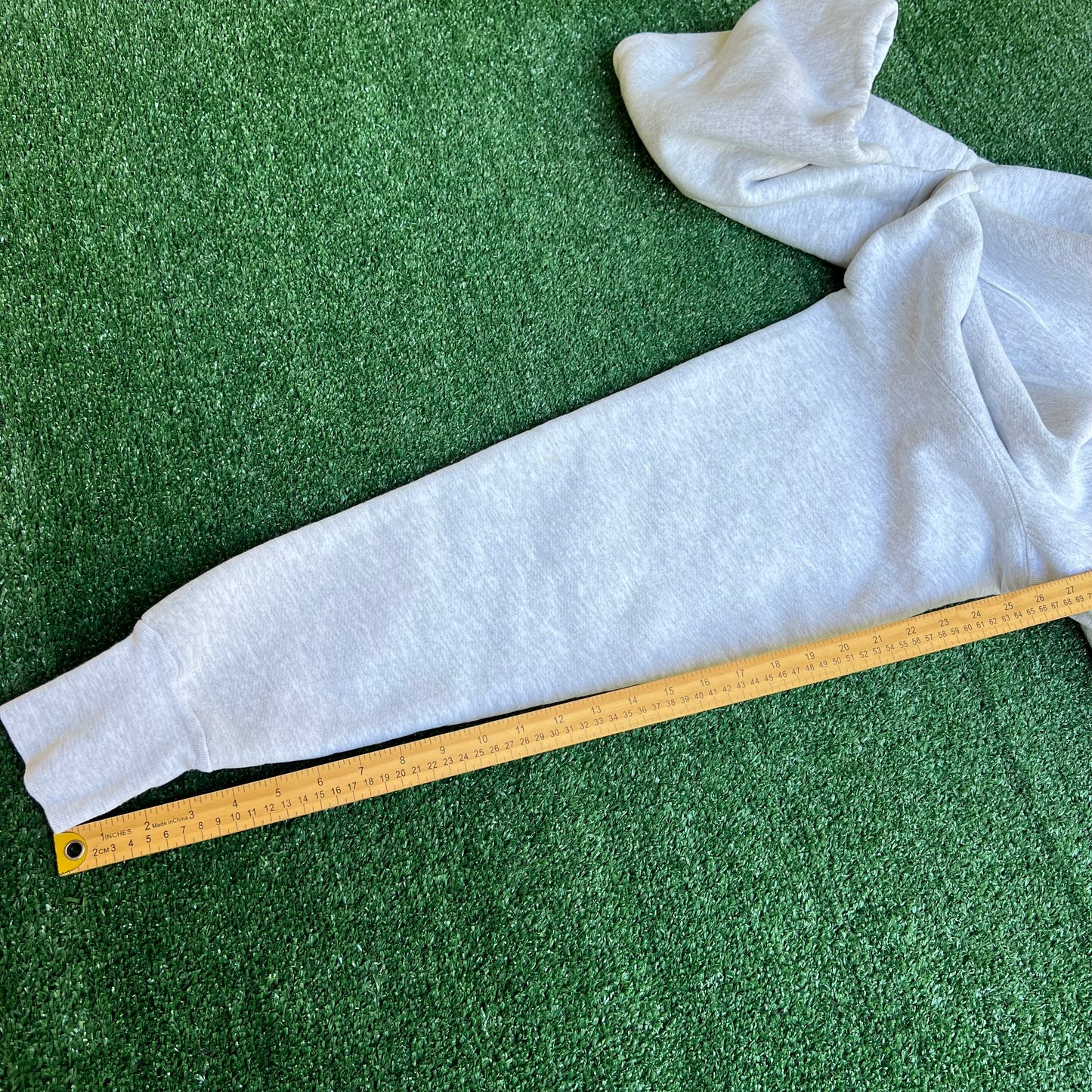 Vintage 80s Men's Snow Creek Blank Light Gray Reverse Weave Hoodie - XL 26x28" USA