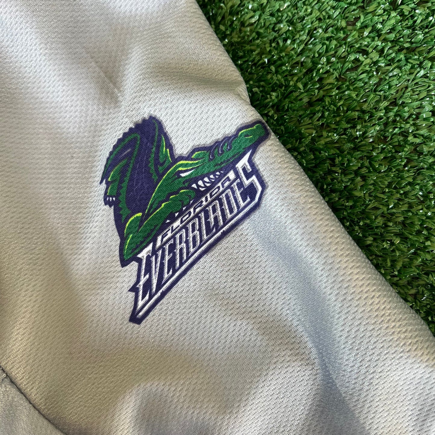 Men's Florida Everblades Skunk Apes One Night Rebrand Gray Hockey Jersey - XL
