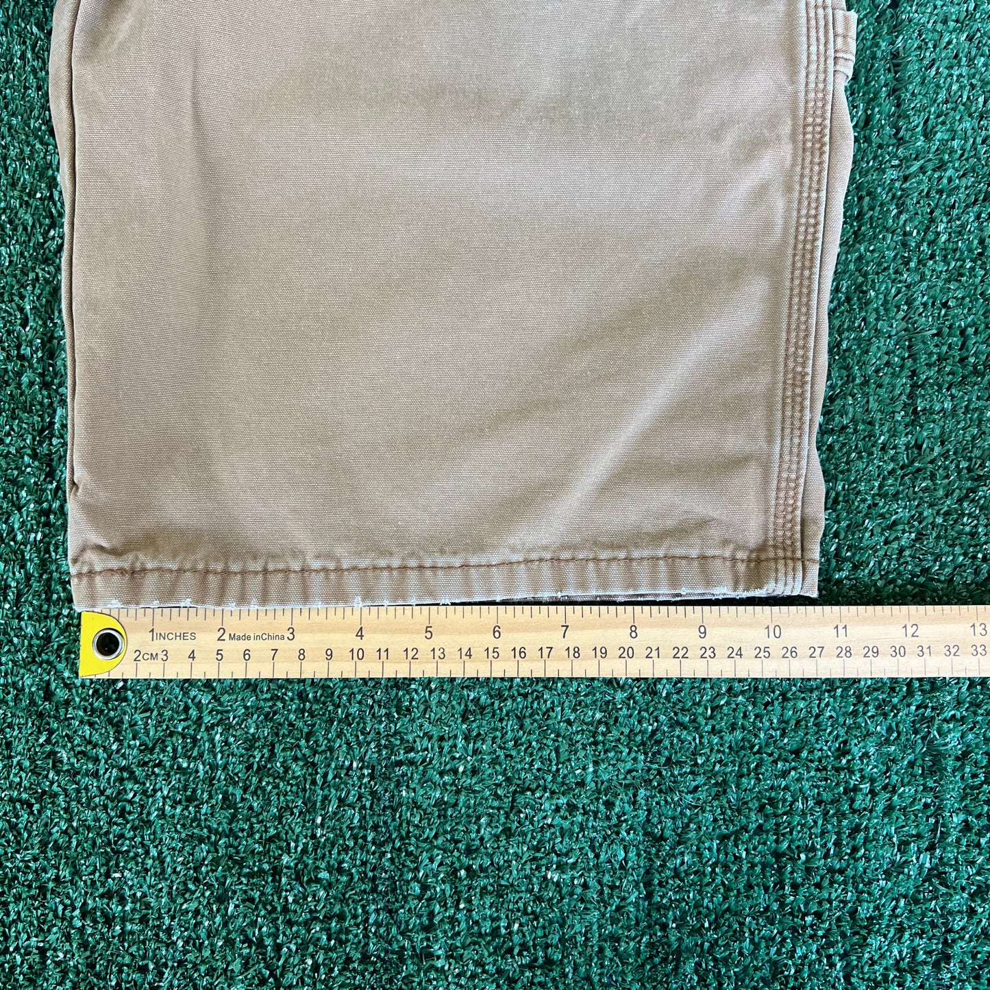 Dickies Distressed Light Brown Carpenter Shorts - 32x10"