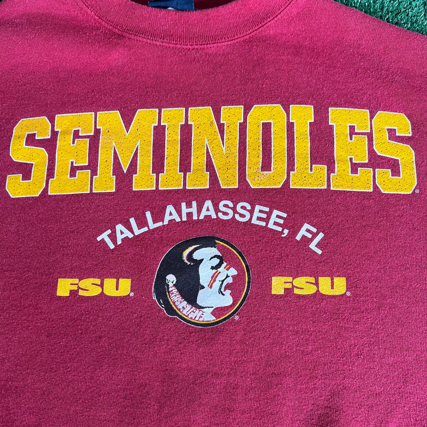 90s Florida State Seminoles FSU Red Boxy Sweatshirt - XL