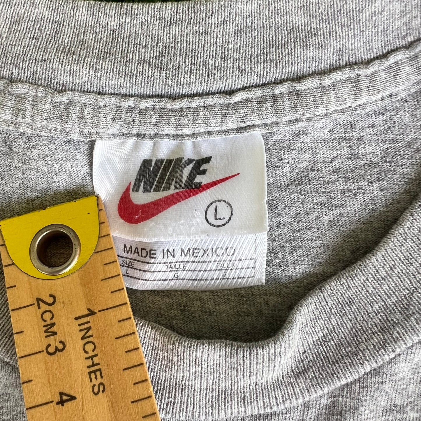 90s Nike Athletics White Tag N64 Logo Gray T-Shirt - Oversized Large