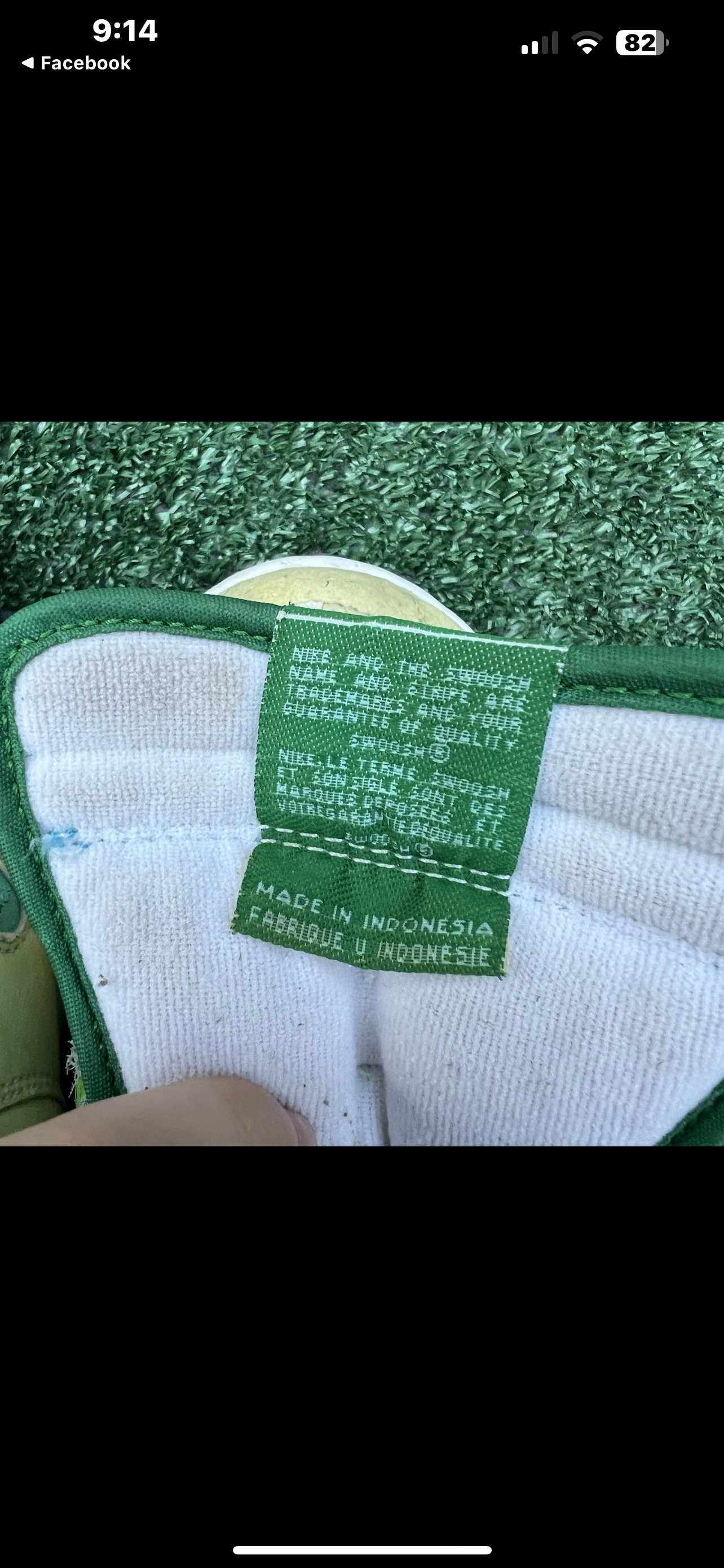 VTG Nike Dunk Low Glow In The Dark Mens Size 11 ?Green White Distressed Y2K Skate