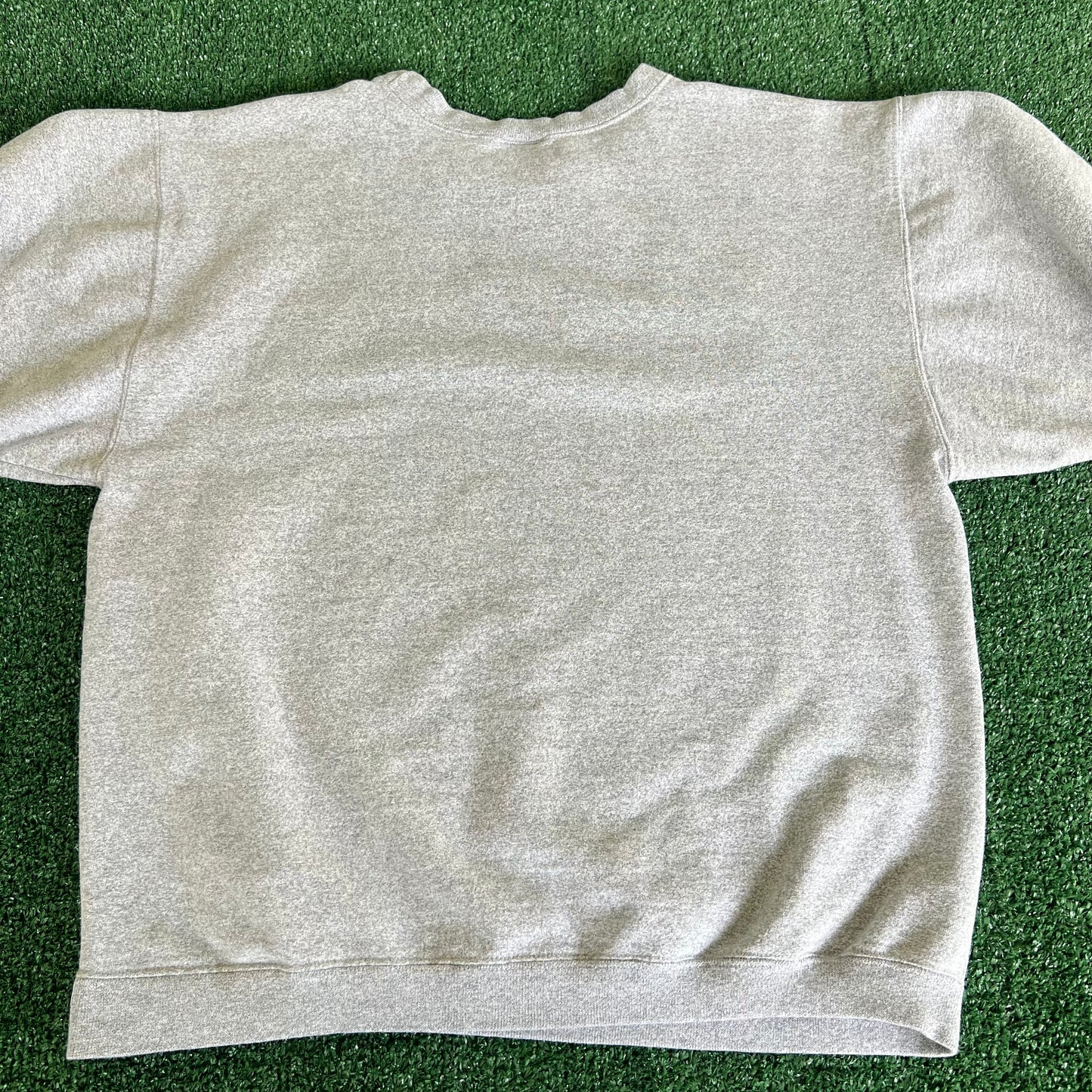 90s Men's Notre Dame Fighting Irish Gray Sweatshirt - Medium 22x25" USA