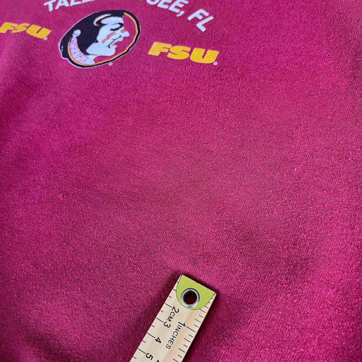 90s Florida State Seminoles FSU Red Boxy Sweatshirt - XL