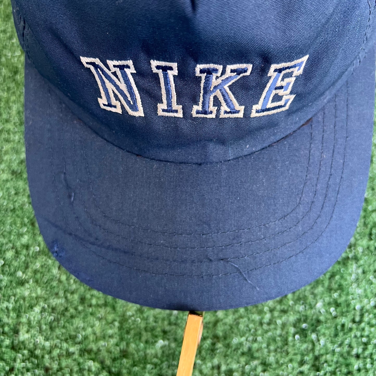 80s Nike Yupoong Navy Blue Low Profile Snapback Hat