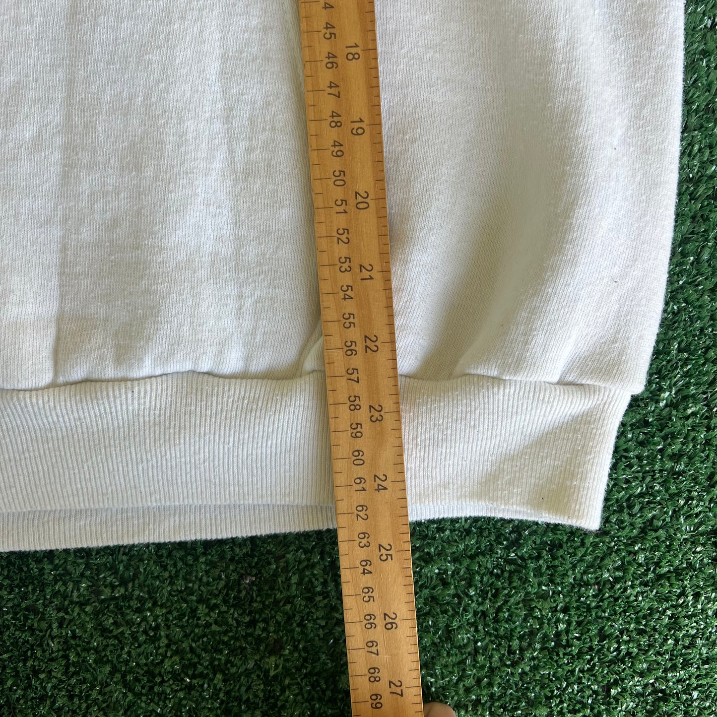 70s Velva Sheen Princeton White Baby Blue Lightweight Hoodie Large 20x24