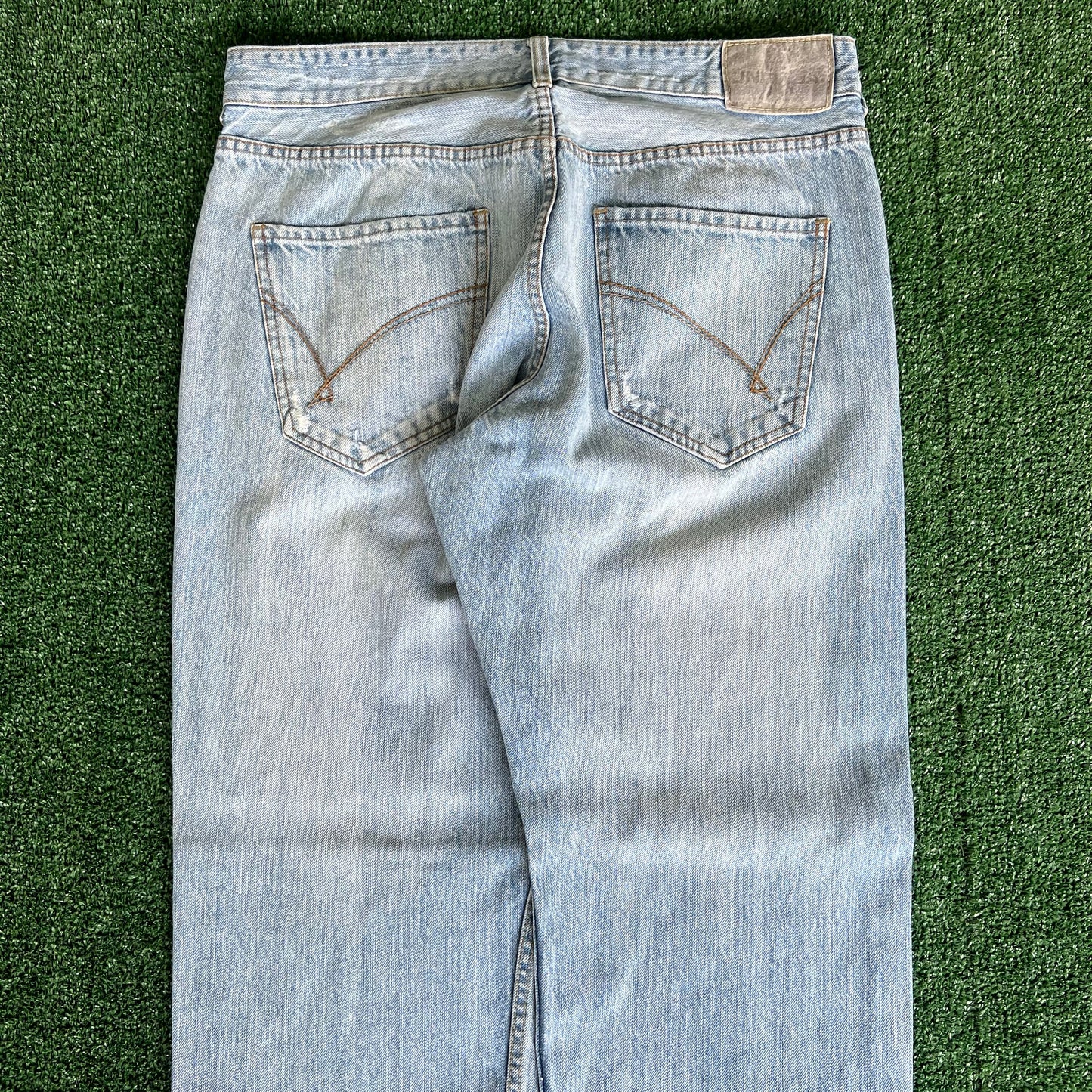 Y2K Unionbay Baggy Light Wash Blue Jeans - 36x 32.5" 19" Opens