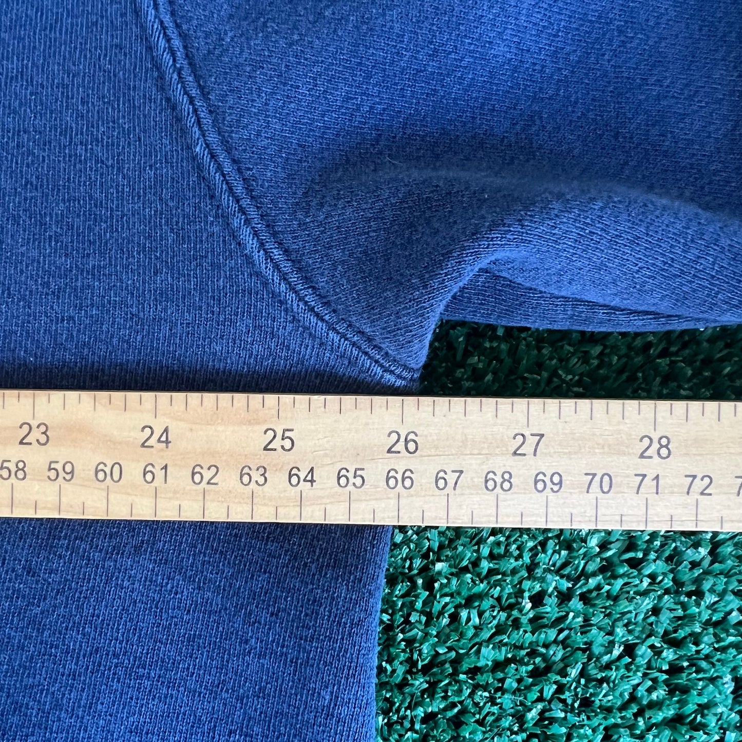 90s Nike White Tag Faded Navy Blue Distress Boxy Crewneck Sweatshirt - XL