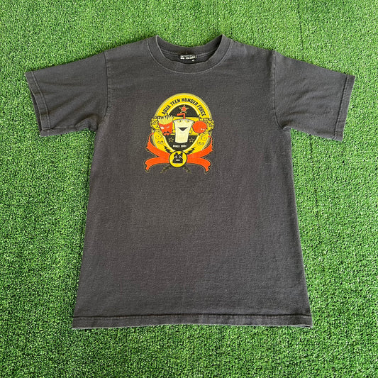 Y2K Adult Swim Cartoon Network Aqua Teen Hunger Force T-Shirt Small 17.5x25"