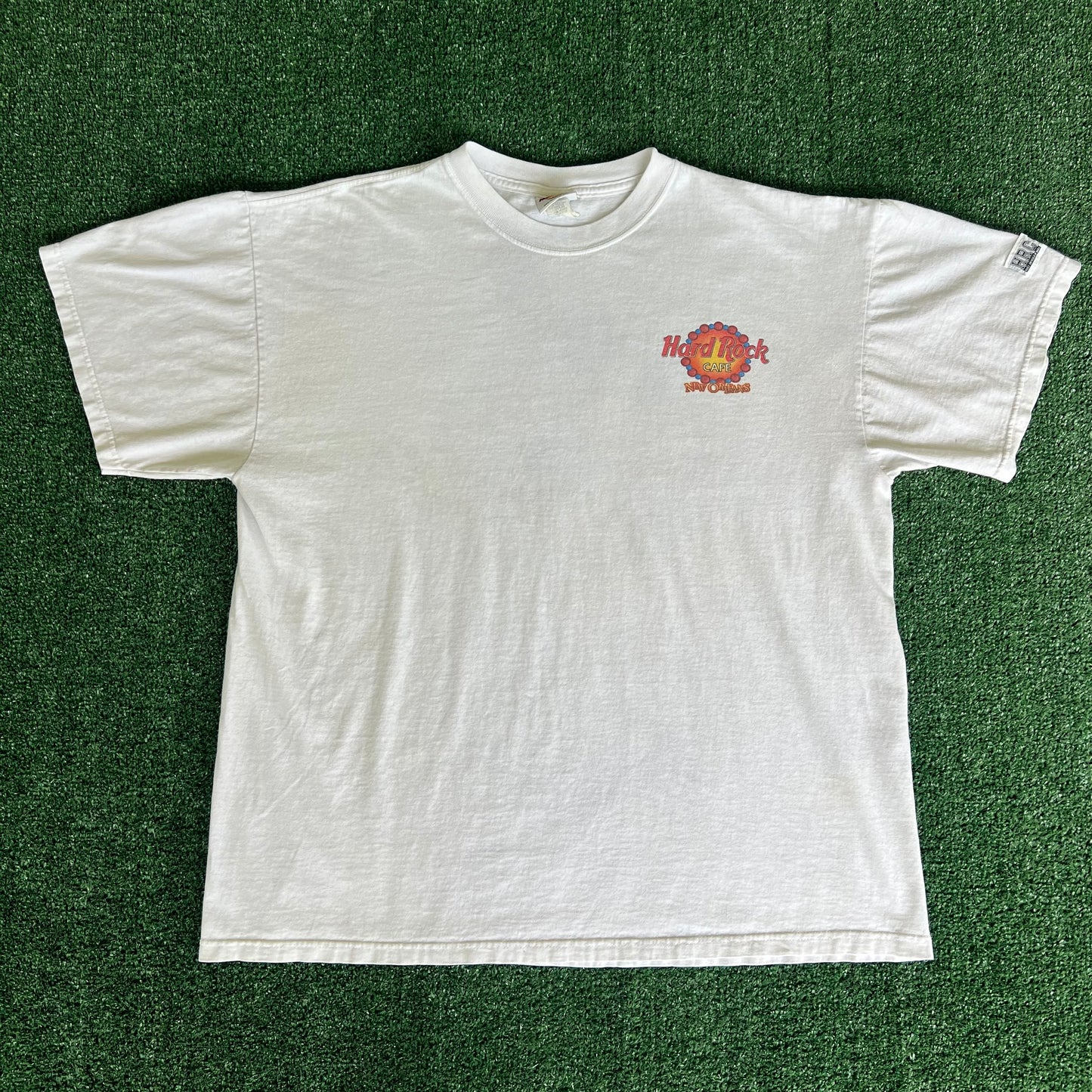 90s Hard Rock Cafe New Orleans White T-Shirt - XL