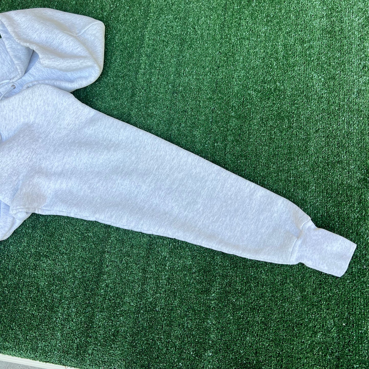 Vintage 80s Men's Snow Creek Blank Light Gray Reverse Weave Hoodie - XL 26x28" USA