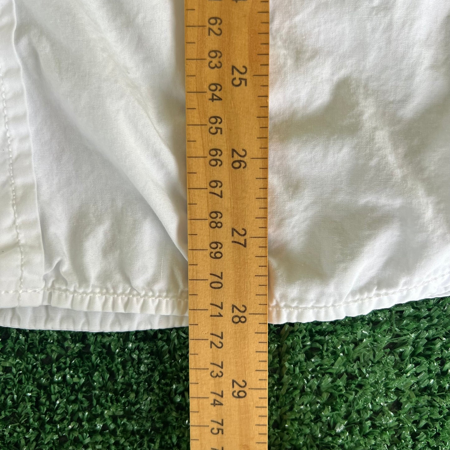 Y2K DKNY Jeans White Tribal Button Up Shirt - Large