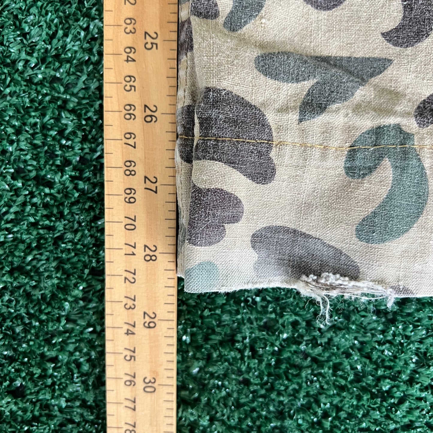 70s Hunting Duck Frogskin Camouflage Wide-Leg Baggy Pants - 34x28.5" 21" Opens