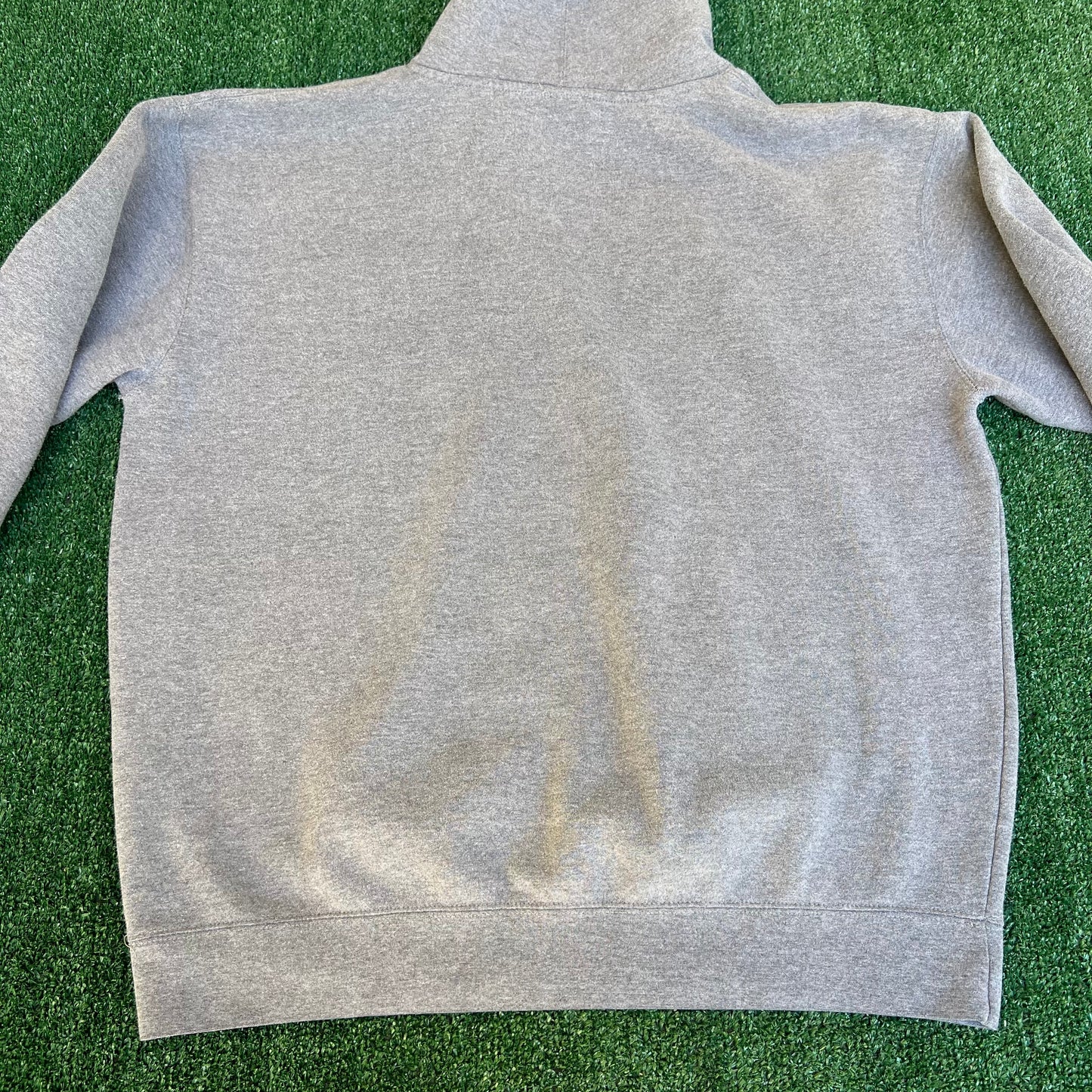 Vintage Y2K Men's Gold's Gym Arnold Heavyweight Dark Gray Boxy Hoodie - XL 27x29"