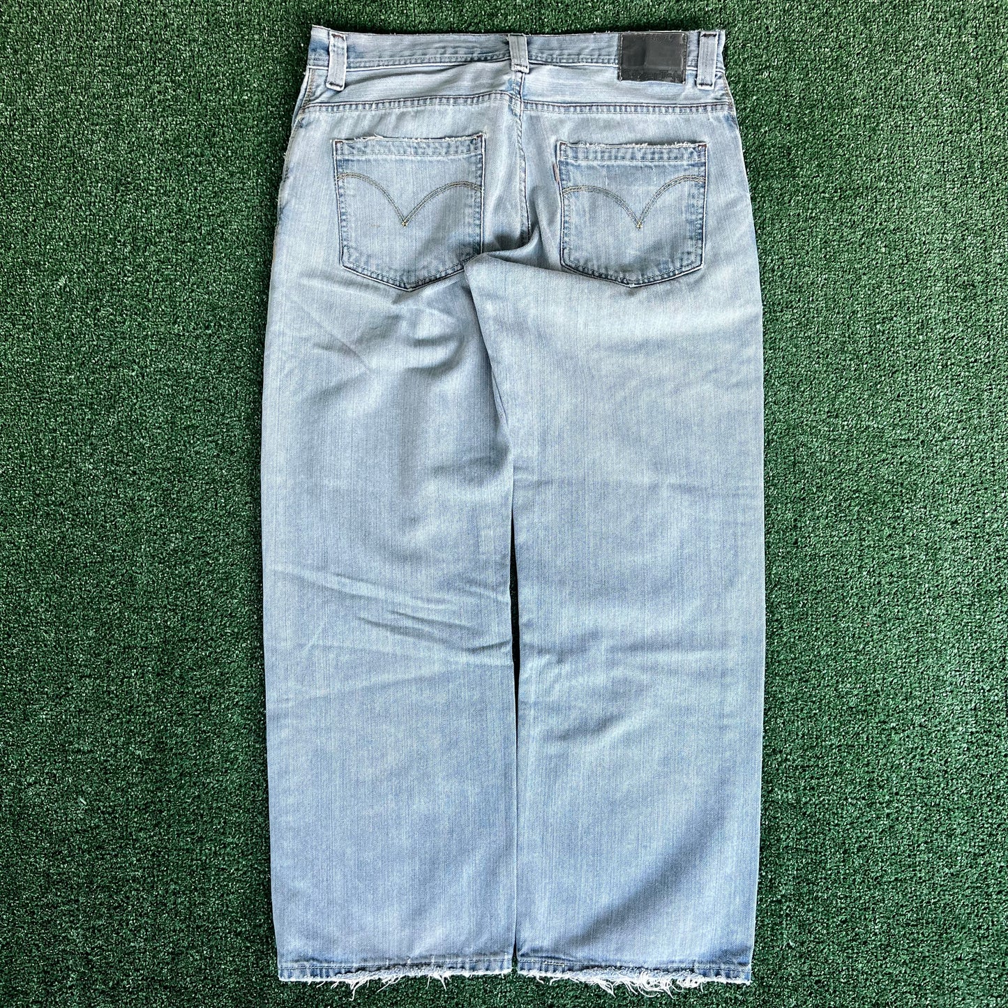 Y2K Levi's SilverTab Loose Baggy Light Wash Blue Jeans - 36x28.5" 19" Openings