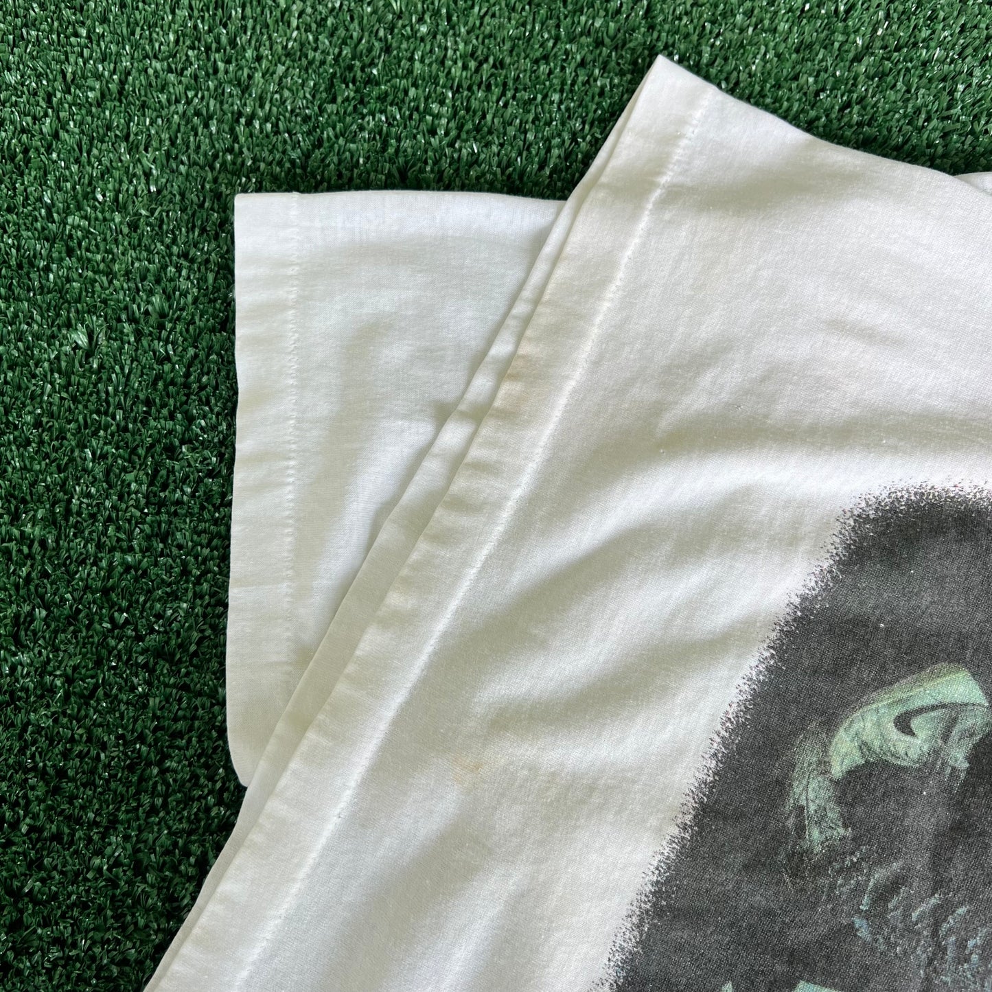80s Aerosmith Rock Band "Walk This Way" White T-Shirt - Large