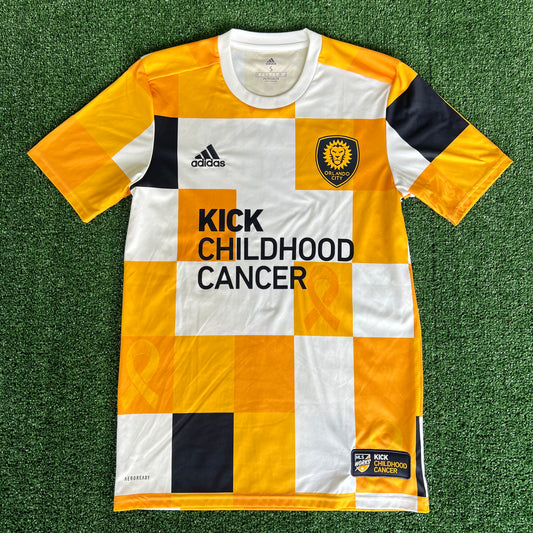 2022 MLS Olando City SC Kick Childhood Cancer Yellow Soccer Jersey - Small