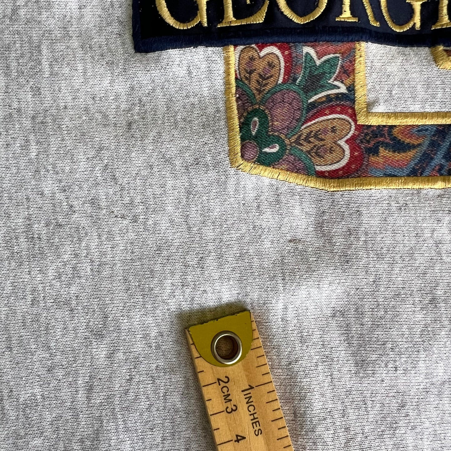 90s Georgetown Hoyas Gray Reverse Weave Crewneck Sweatshirt - Large