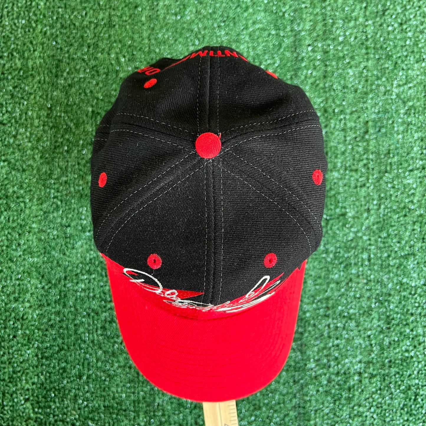 90s Logo Athletic Nascar Dale Earnhardt Sr. Black Dome Sharktooth Snapback Hat