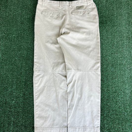 Y2K DKNY Baggy Light Khaki Pants - 38x30.5" 20" Openings