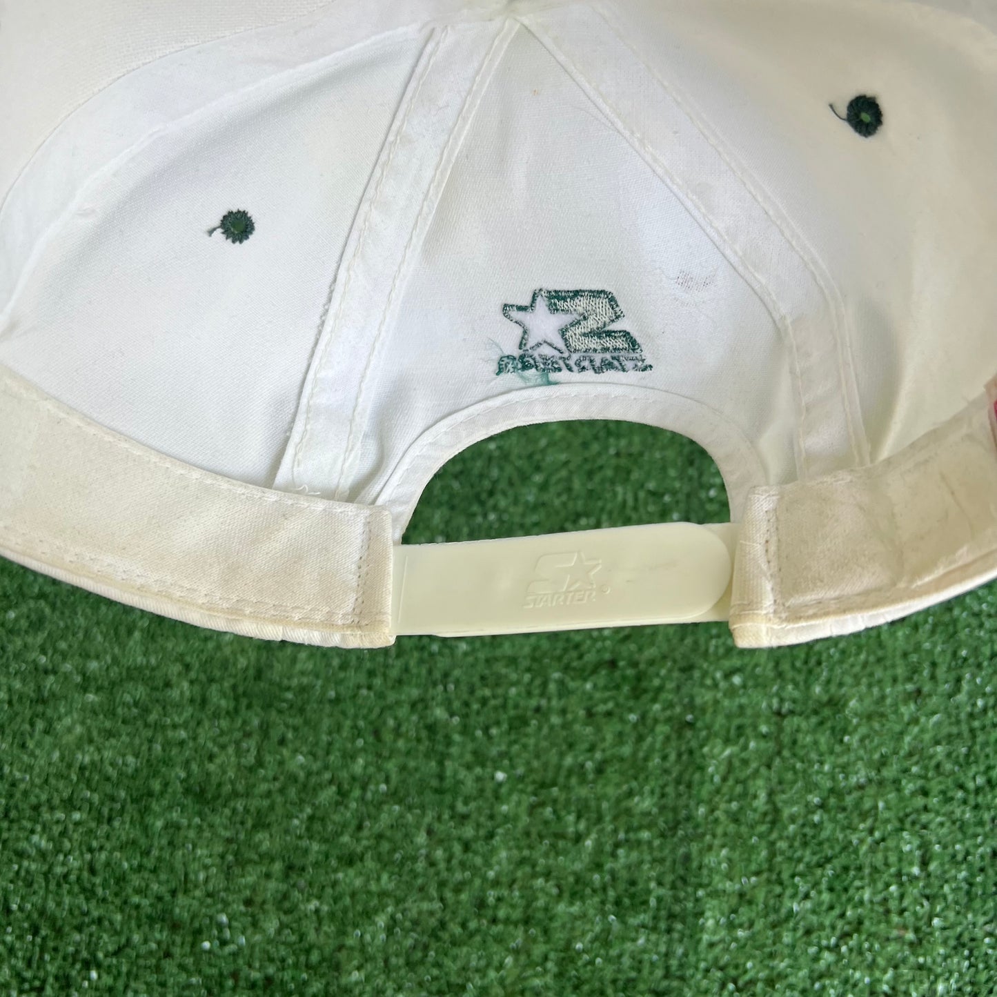 1996 Starter Atlanta Olympics Tri Block White Snapback Hat