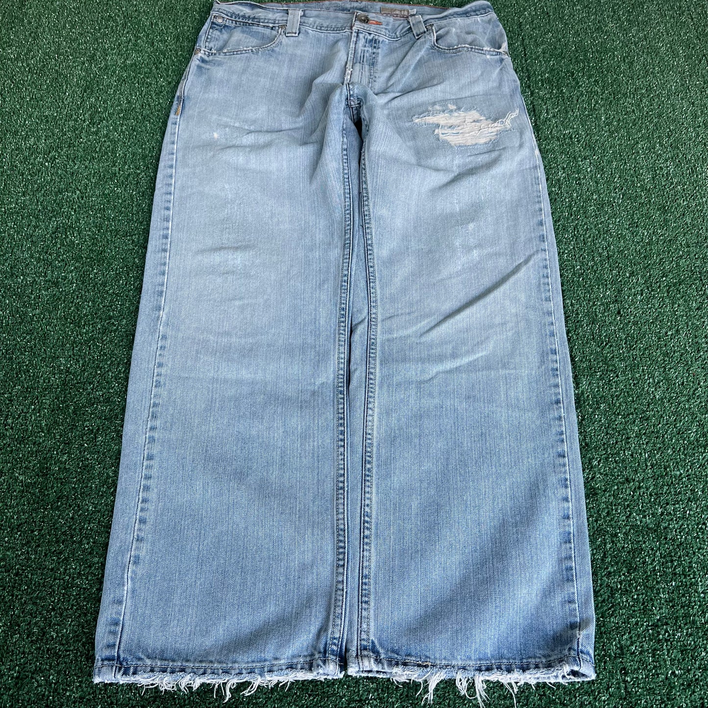 Y2K Levi's SilverTab Loose Baggy Light Wash Blue Jeans - 36x28.5" 19" Openings