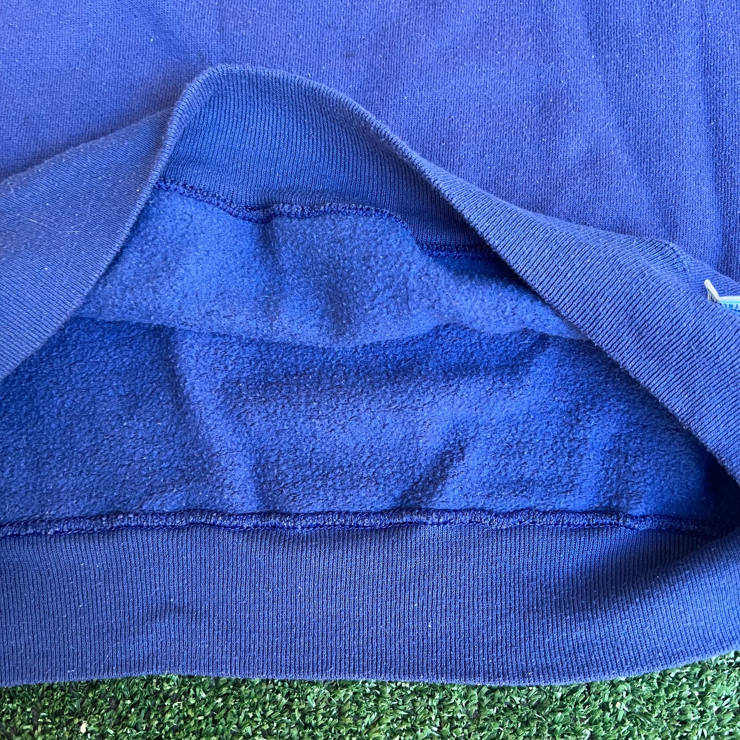 Vintage 80s Mens Cheers TV Show Boston Raglan Cut Boxy Blue Sweatshirt - XL 24x28"